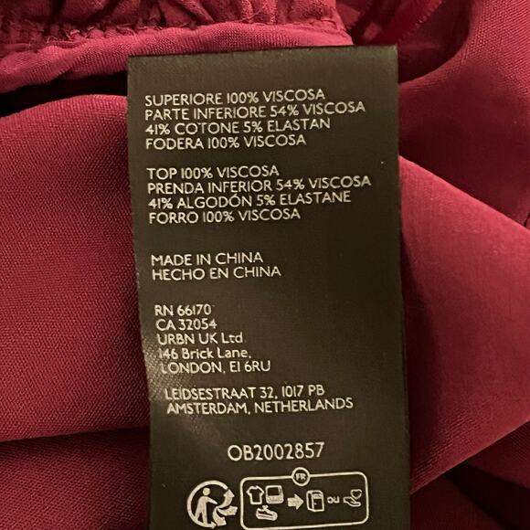 BHLDN Dark Purple Halter Midi Dress Size Small Wedding Guest or Special Occasion - Picture 9 of 11